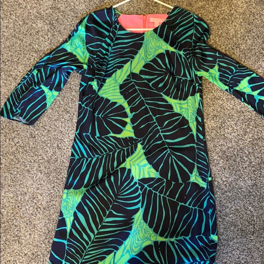 Silk Lilly Pulitzer 3/4 sleeve Shift